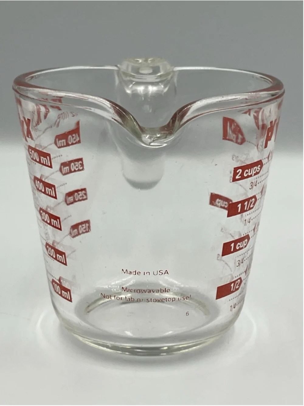 RARE VINTAGE ROGERS Co NYLON LONG ICING SPREADER RED JAPAN W/PYREX MEASURECUP